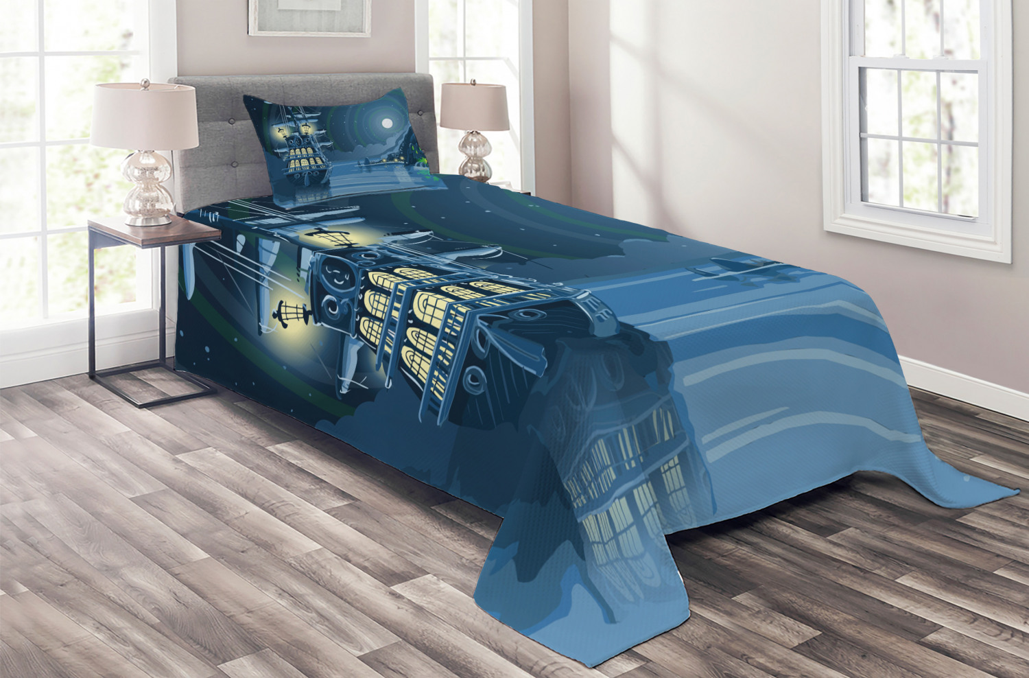 Blu Harbor 3pc Cotton Sheet Set Ocean Sea Life Pattern Shells Scallops Starfish Coral in Shades of Blue on White Oceania Twin Blu Harbor 3pc Cotton Sheet Set Ocean Sea Life Pattern Shells Scallops Starfish Coral in Shades of Blue on White Oceania Twin